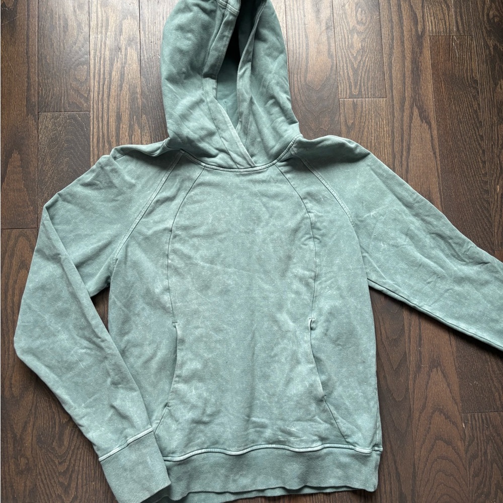Lululemon Athletica Green and Blue Hoodie Sweatshirt
